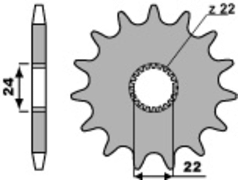 PBR Steel standard front sprocket 406 - 520