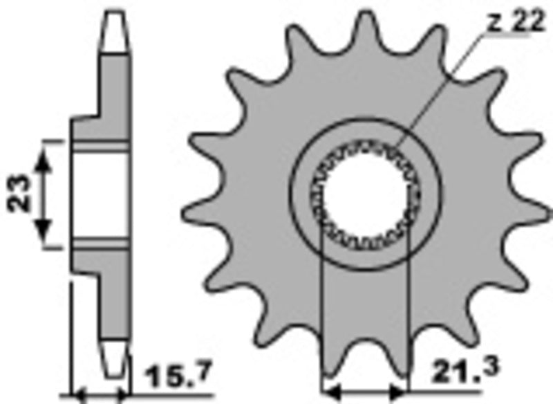 PBR Staal standaard voortandwiel 441 - 520