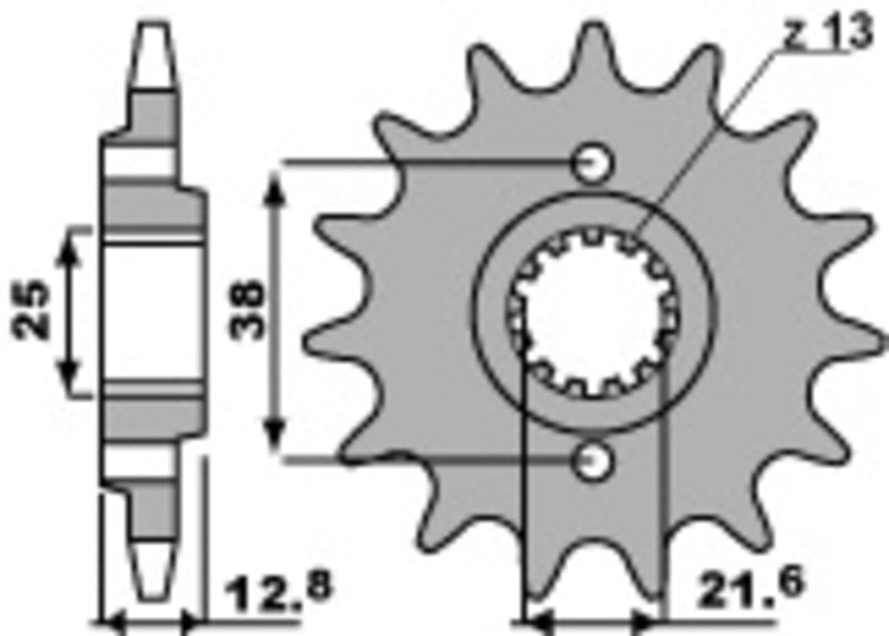 PBR Steel standard front sprocket 511 - 520