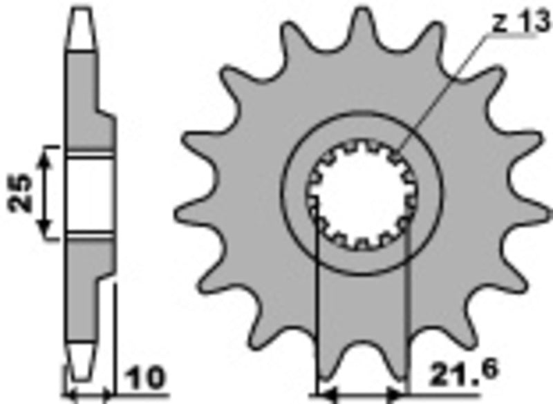 PBR Steel standard front sprocket 521 - 630