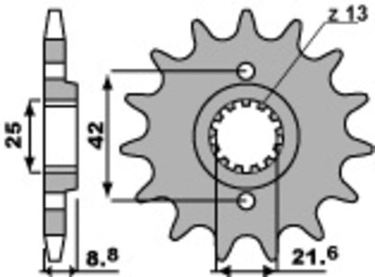 PBR Steel standard front sprocket 523 - 520