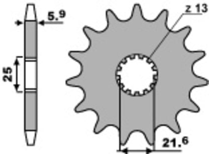 PBR Steel standard front sprocket 565 - 520