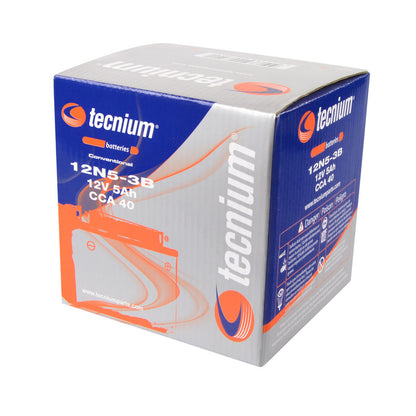 TECNIUM Battery Conventional with acid pack - 12N5.5-3B 