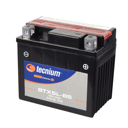 TECNIUM Battery Maintenance-free with acid package - BTX5L-BS