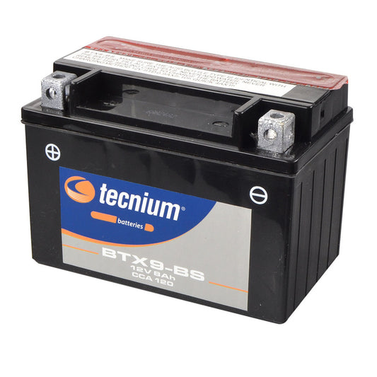 TECNIUM Battery Maintenance-free with acid package - BTX9-BS