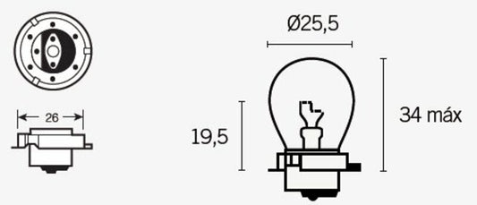 TECNIUM SB25 Lamps 12V 15W - x10