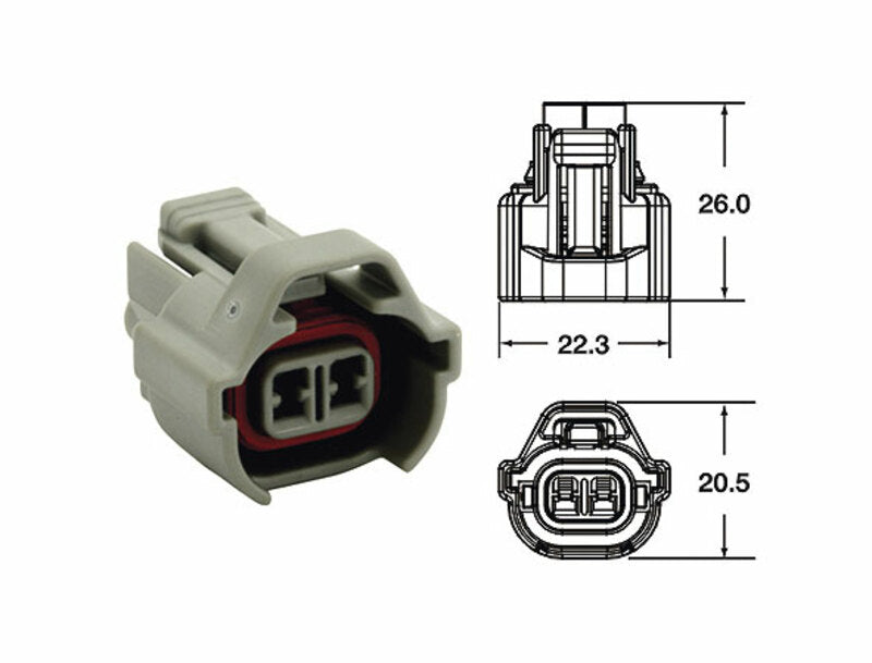 CONNECTORSET SMTO GRIJS  VROUWELIJK - PACK X5 TYPE 090 SMTO MT