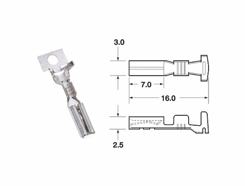 VROUWELIJKE KLEM SMTO  Ø 0,85/1,25 - PACK X50 TYPE 090 SMTO MT