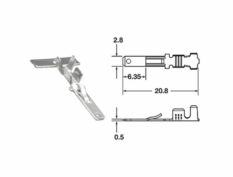 MANNELIJKE KLEM ML  Ø 0,85/1,25 - PACK X50 TYPE 110 ML