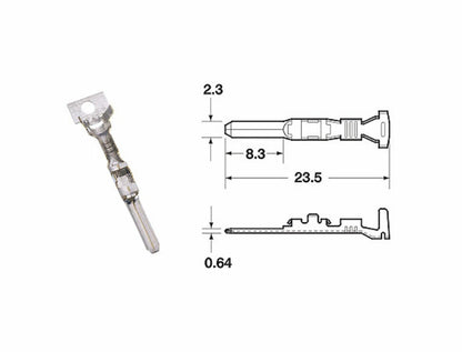 MANNELIJKE KLEM SMTO  Ø 0,85/1,25 - PACK X50 TYPE 090 SMTO MT