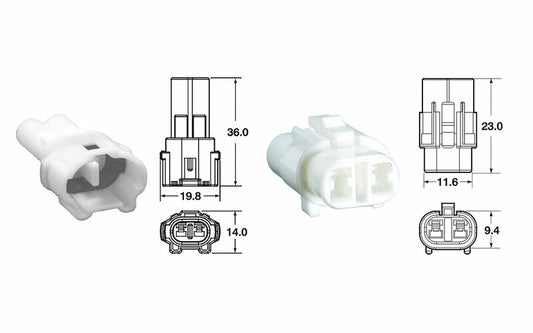 CONNECTORSET SMTO 2 POLIG  2 POLEN-5 VOLLEDIGE SETS TYPE 090 SMTO MT