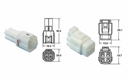 CONNECTORSET SMTO 4 POLIG  4 POLEN-5 VOLLEDIGE SETS TYPE 090 SMTO MT