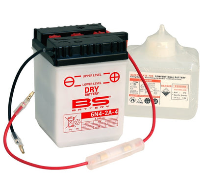 BS BATTERY Battery Conventional with acid pack - 6N4-2A-4