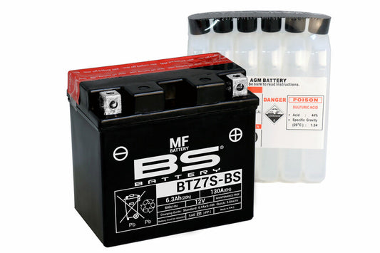 BS BATTERY Battery Maintenance-free with acid pack - BTZ7S-BS