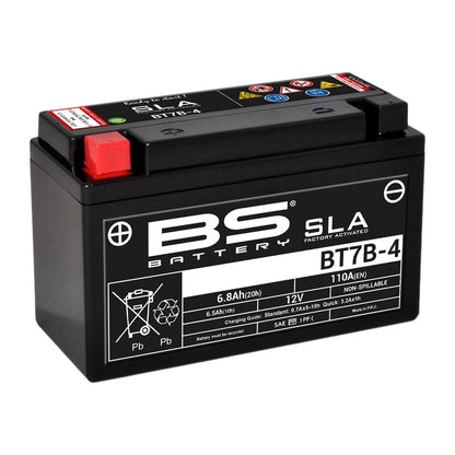 BS BATTERY SLA Accu Onderhoudsvrij af fabriek geactiveerd - BT7B-4