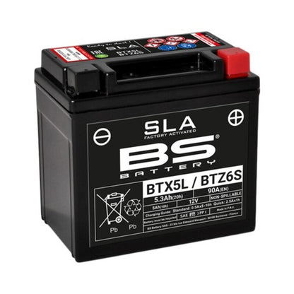 BS BATTERY SLA Battery Maintenance-free factory activated - BTX5L / BTZ6S