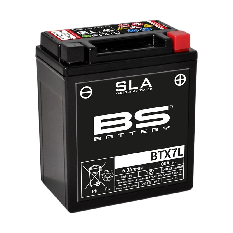 BS BATTERY SLA Battery Maintenance-free factory activated - BTX7L