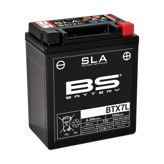 BS BATTERY SLA Accu Onderhoudsvrij af fabriek geactiveerd - BTX7L