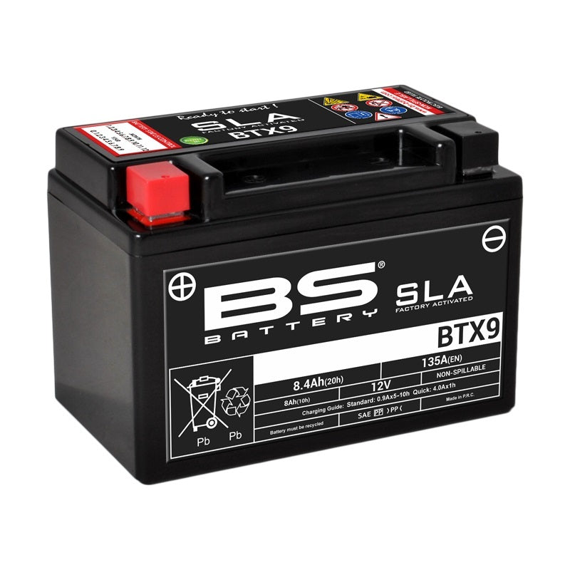 BS BATTERY SLA Battery Maintenance-free factory activated - BTX9