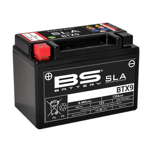 BS BATTERY SLA Accu Onderhoudsvrij af fabriek geactiveerd - BTX9