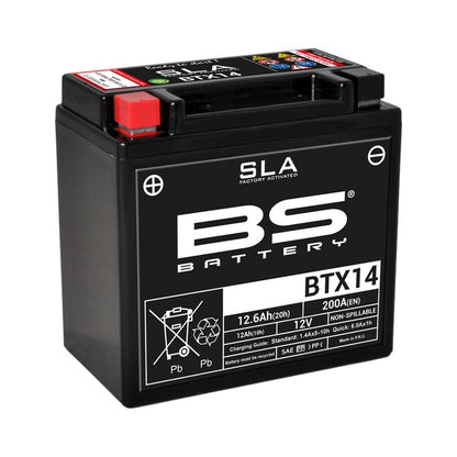 BS BATTERY SLA Accu Onderhoudsvrij af fabriek geactiveerd - BTX14