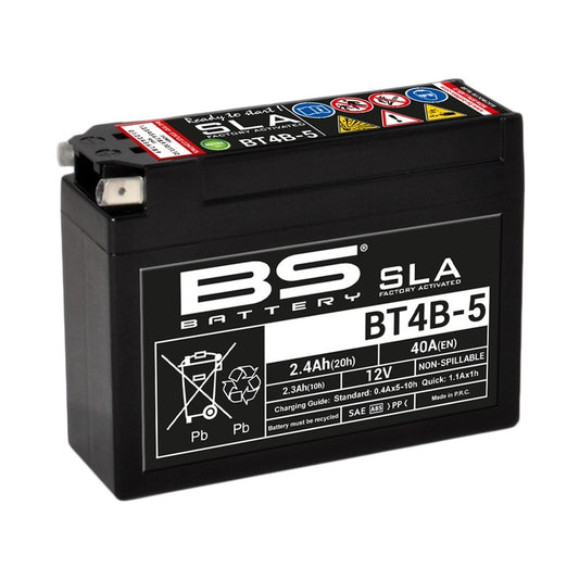 BS BATTERY SLA Accu Onderhoudsvrij af fabriek geactiveerd - BT4B-5