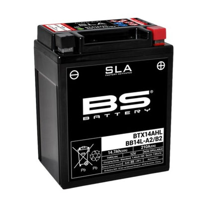 BS BATTERY SLA Accu Onderhoudsvrij af fabriek geactiveerd - BTX14AHL / BB14L-A2/B2