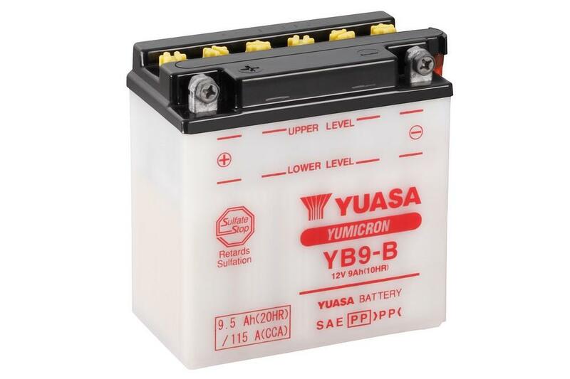 YUASA Accu Conventioneel met zuurpakket - YB9-B