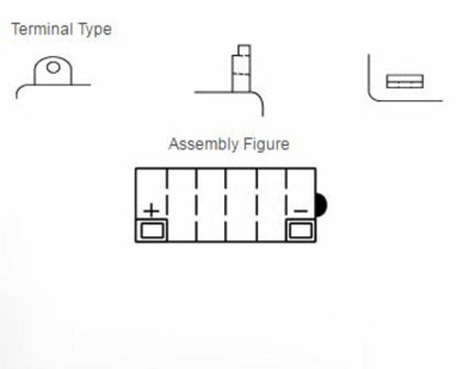 YUASA Battery Conventional without acid pack - 12N9-4B-1 