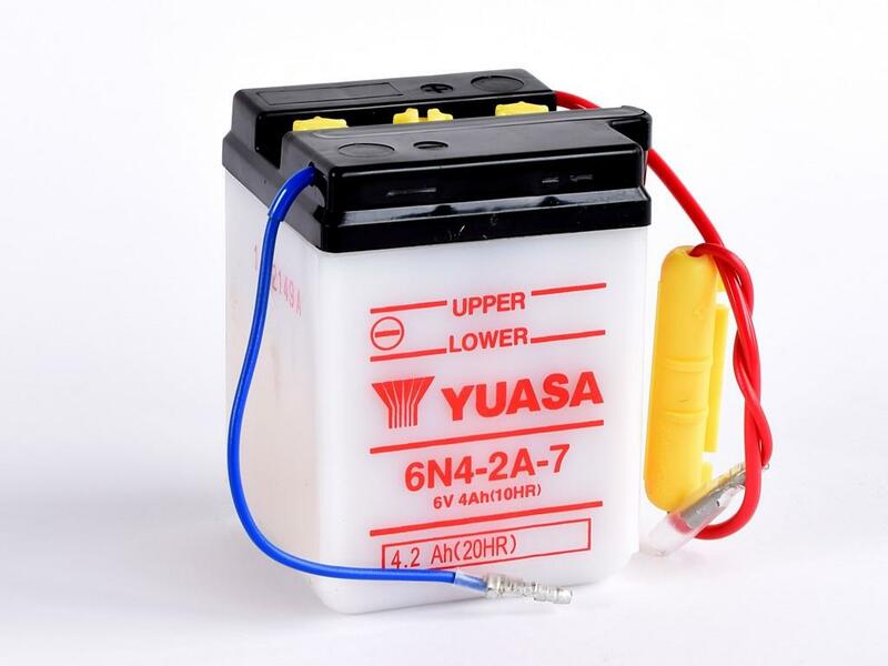 YUASA Battery Conventional without acid pack - 6N4-2A-7 