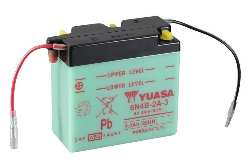 YUASA Battery Conventional without acid pack - 6N4B-2A-3 