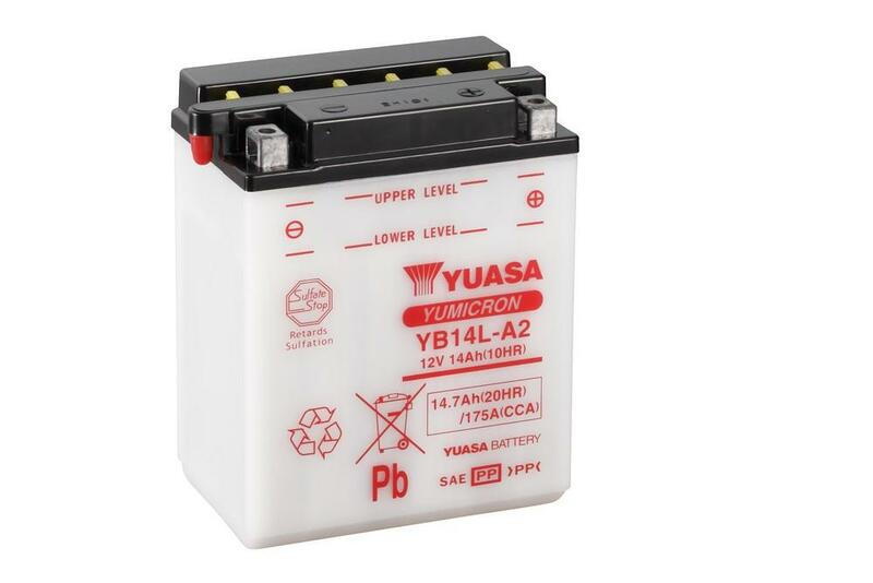 YUASA Accu Conventioneel zonder zuurpakket - YB14L-A2