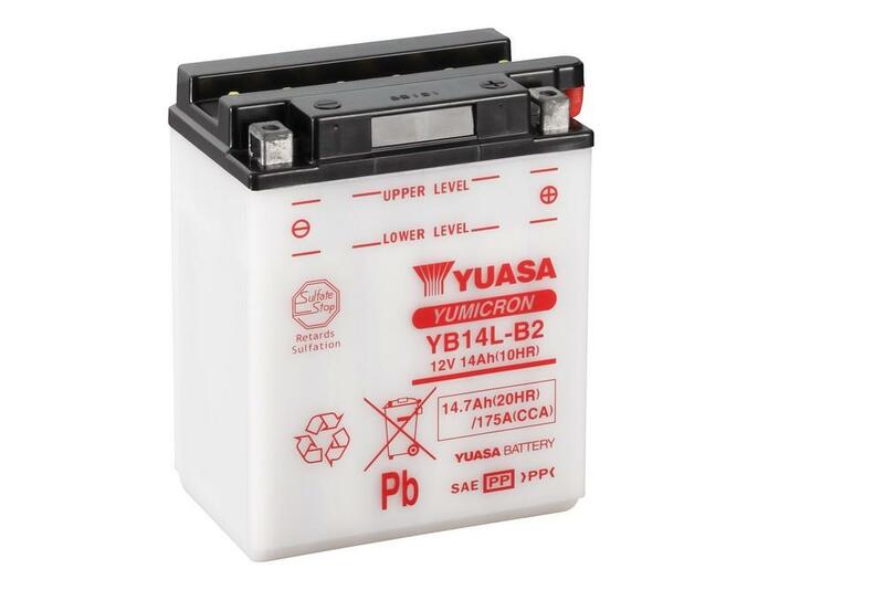 YUASA Accu Conventioneel zonder zuurpakket - YB14L-B2