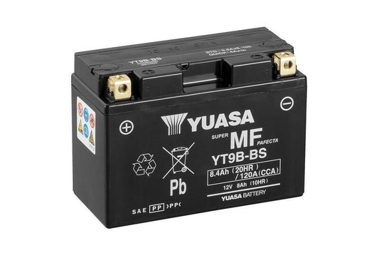 YUASA Battery Maintenance-free with acid package - YT9B-BS 