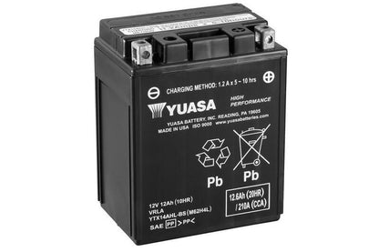 YUASA Battery Maintenance-free with acid package - YTX14AHL-BS 