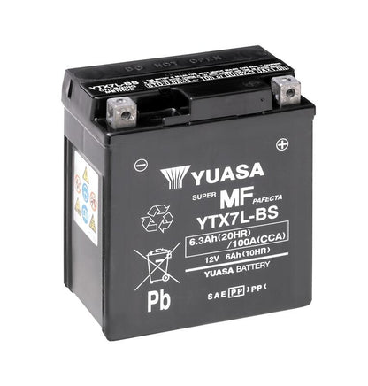 YUASA Accu Onderhoudsvrij met zuurpakket - YTX7L-BS