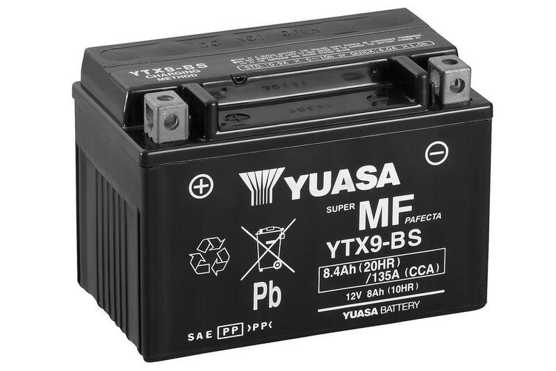 YUASA Battery Maintenance-free with acid package - YTX9-BS