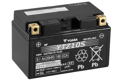 YUASA W/C Battery Maintenance-free factory activated - YTZ10S