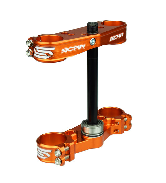 SCAR Triple Clamp OE Offset Orange 