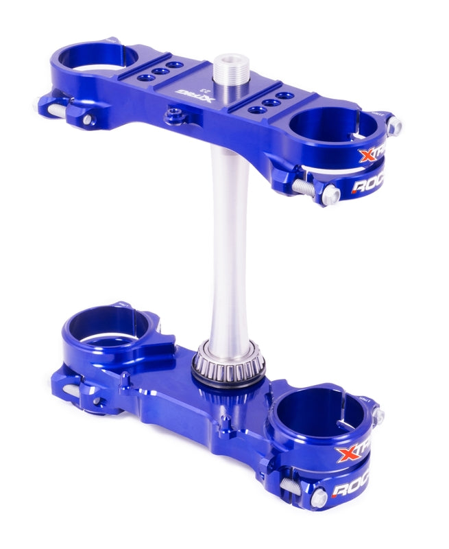 Triple clamp XTRIG ROCS Tech blue Kawasaki KX250F/450F