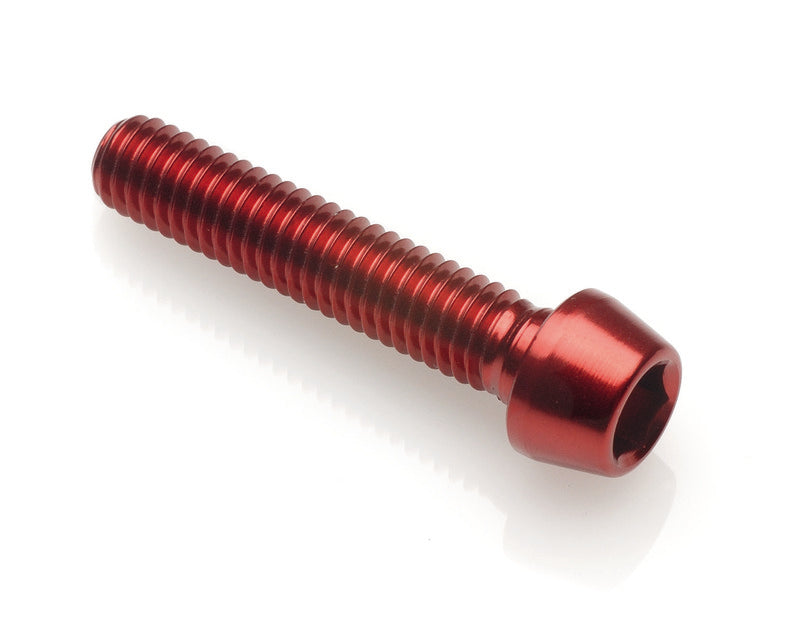 LIGHTECH BTR schroeven met conische kop M6 x 75 rood Ergal