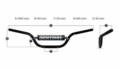 RENTHAL Fatbar 822 KTM Low handlebar