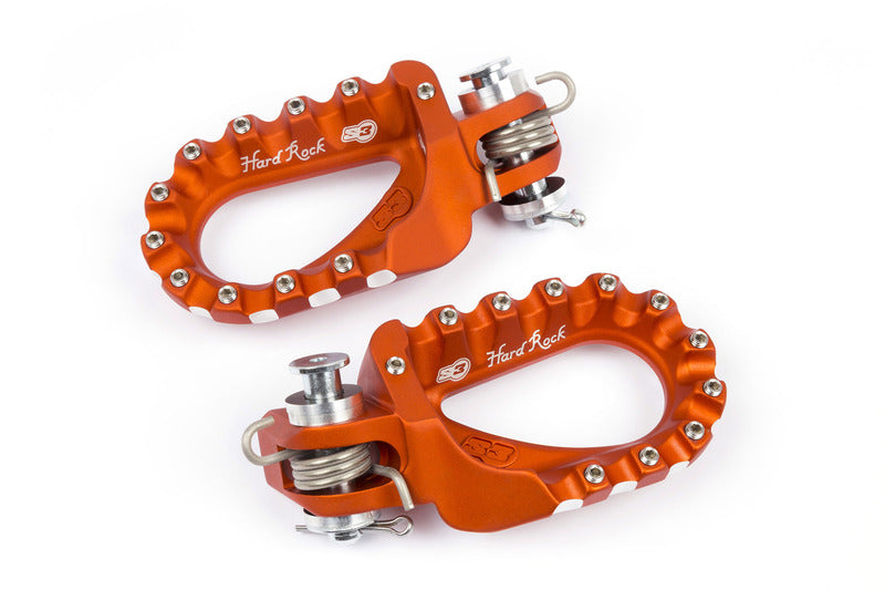 S3 Hard Rock voetsteun Enduro zwart aluminium