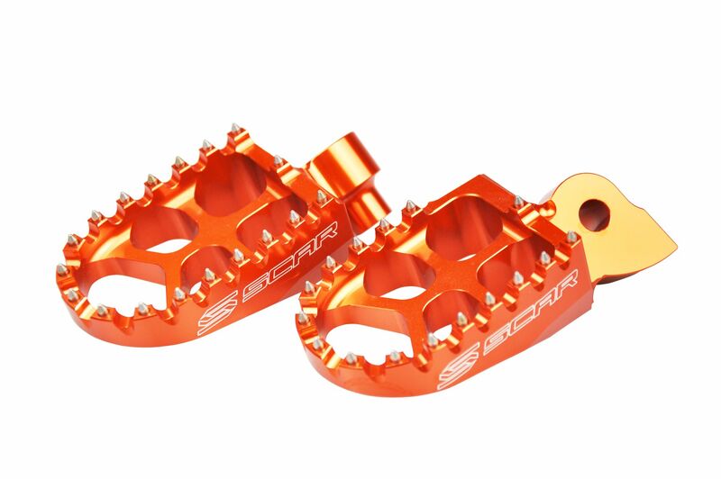 SCAR EVO Foot Pegs Orange