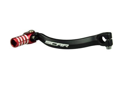 SCAR Shift Lever Matte Black/Red Endpiece