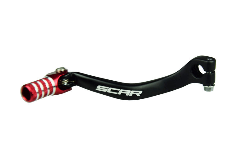 SCAR Shift Lever Matte Black/Red Endpiece