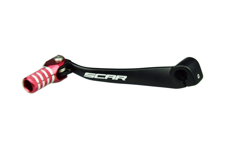 SCAR Shift Lever Matte Black/Red Endpiece