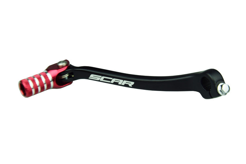 SCAR Shift Lever Matte Black/Red Endpiece