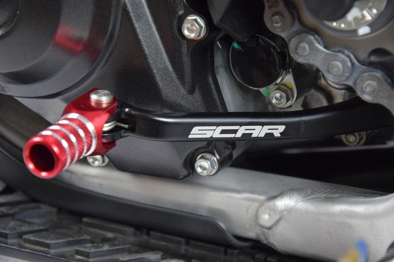 SCAR shift pedal red/RX 