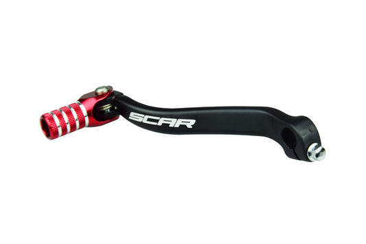 SCAR Shift Lever Matte Black/Red Endpiece